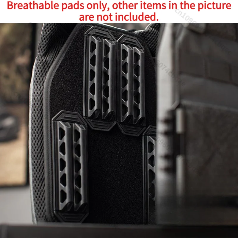 Tactical Vest Breathable Pad, 4-Way Ventilation Mesh Cushion for Backpack & Chest Bag, Heat Dissipation Accessory