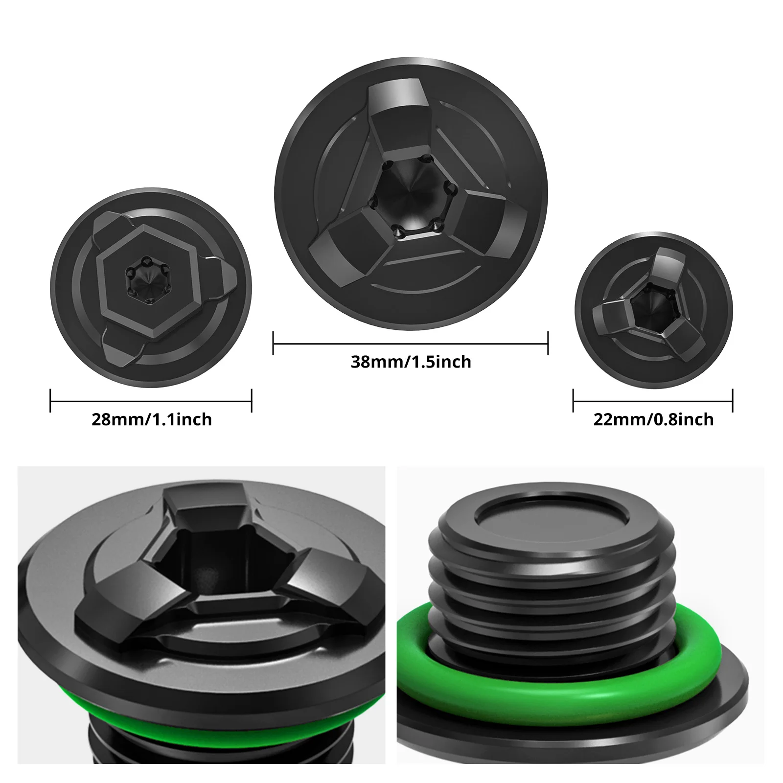 For Honda 2020-2026 CRF1100L Africa Twin CRF1100L Adventure Sports Engine Timing Oli Filter Cap Plug CRF1000L/ADV Sports 2016-19 - view 2