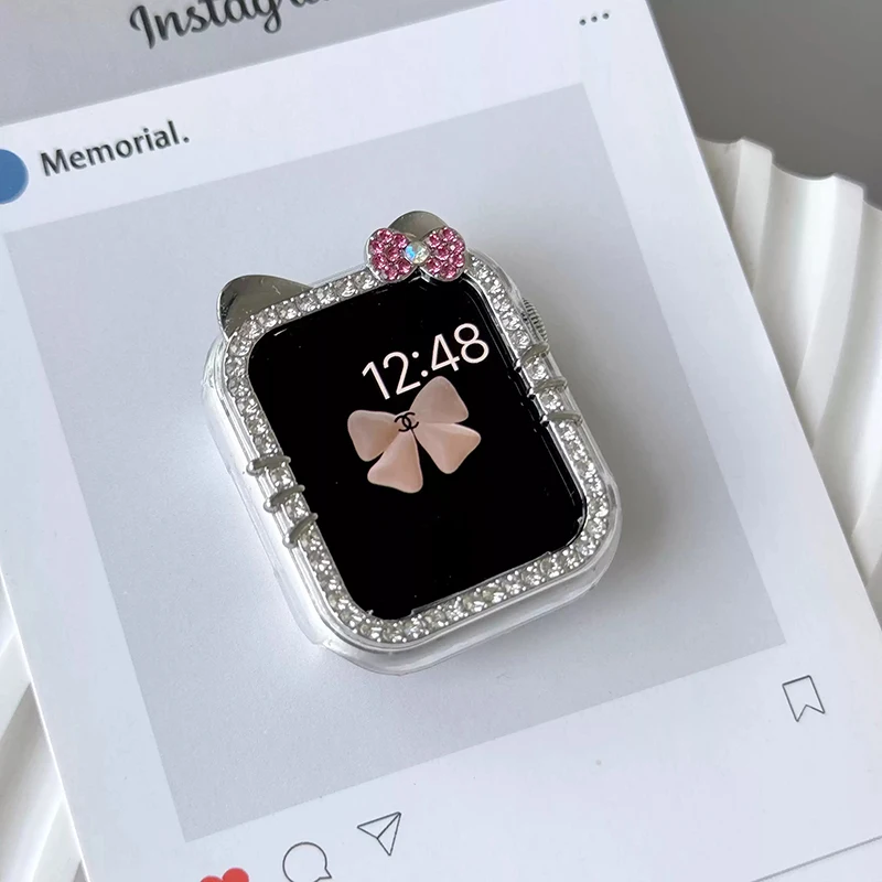 Diamant-Hülle für Apple Watch 11 10 Gehäuse 42mm 46mm 41mm 44mm 40mm 45mm Zubehör Bling Bumper Schutz iWatch Series 9 8 SE 7 – Detail 10