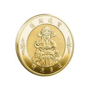 Möge Wohlstand großzügig zu Ihnen kommen, Gottes Medaille des Vermögens von Goldmünzen, Geld und Schätze werden reichlich Glück für ein unverwechselbarer chinesischer Stil sein 10 Hauptverkäufe Gott der Gesundheit - №9