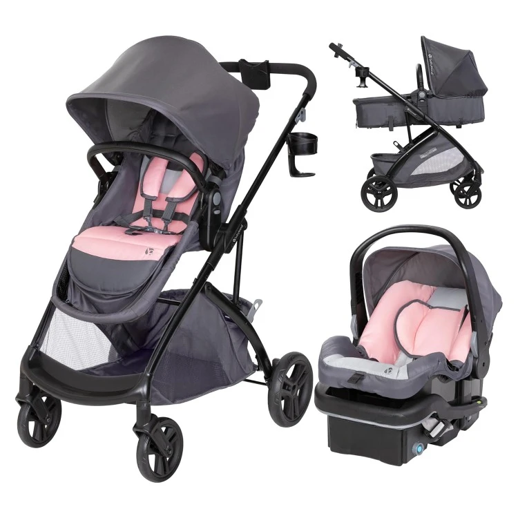 Switch 6-in-1 Modular Stroller Travel System with EZ-Lift™ PLUS Infant Car Seat, Dash Pink