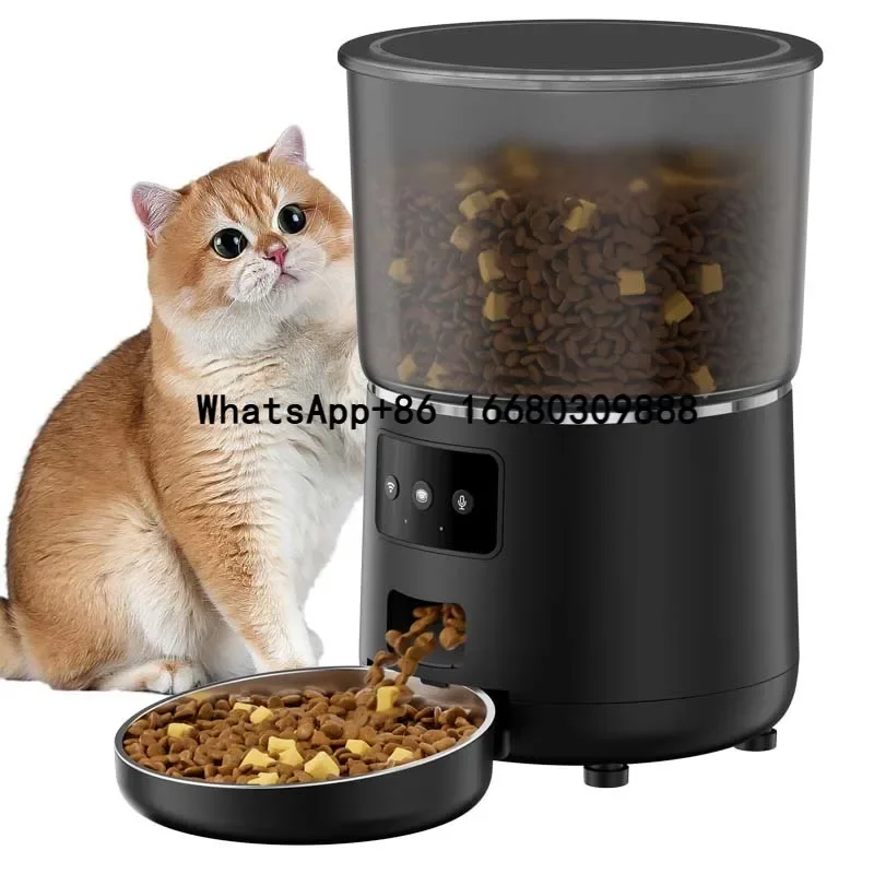 

TUYA App WiFi cat automatic feeder Cat smart pet feeder 4L Capacity automatic cat feeder