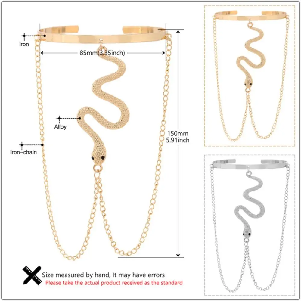 Chaîne de bras à pampilles en métal, réglable, à la mode, rétro, large ouverture, accessoires de bijoux, nouvelle collection