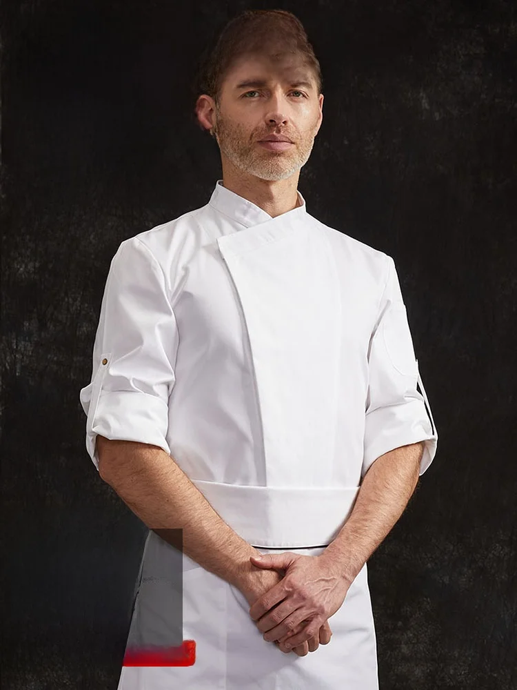 orme de Trabajo de Manga Larga para Chef, Ropa de Trabajo para Personal de Cocina de Hotel, Ropa de Trabajo para Pano...