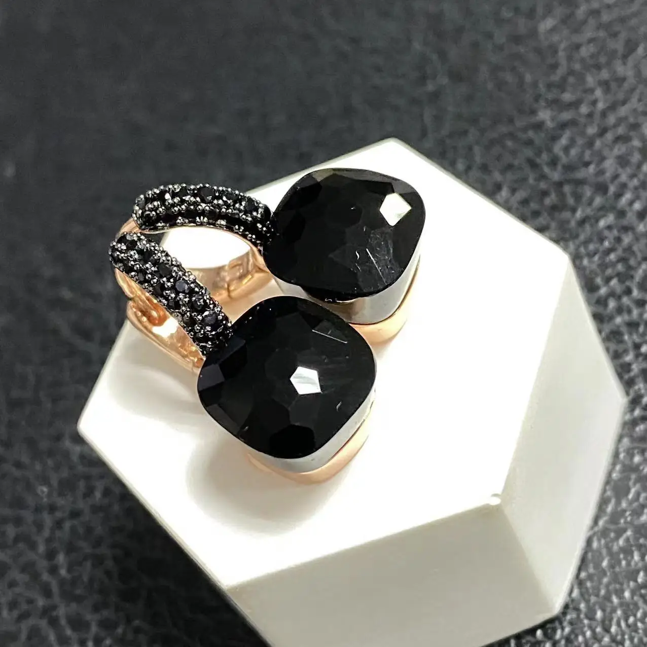 10.6mm Classic  Nudo Earrings Black Gun Plated For Women Amethyst Black Onyx Drop Earrings Candy Square Crystal Earrings Gift