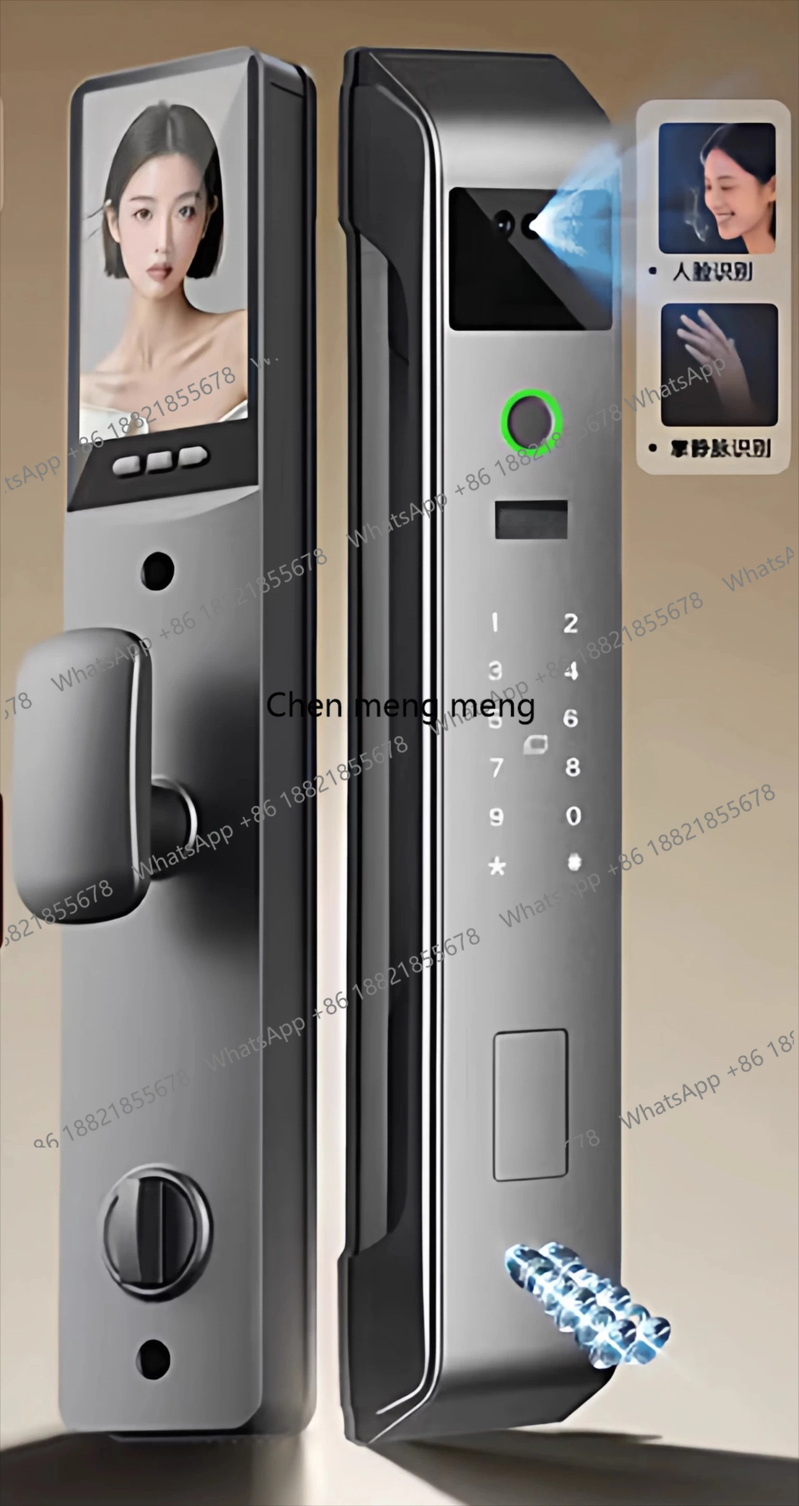 

Facial recognition palm vein fingerprint lock Automatic visual smart password lock Home