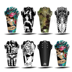 1 piece Bicycle Fenders Carbon Fiber Color Front/Rear Tire Wheel Universal Mudguard MTB Road Bike Wings Fenders Cycling