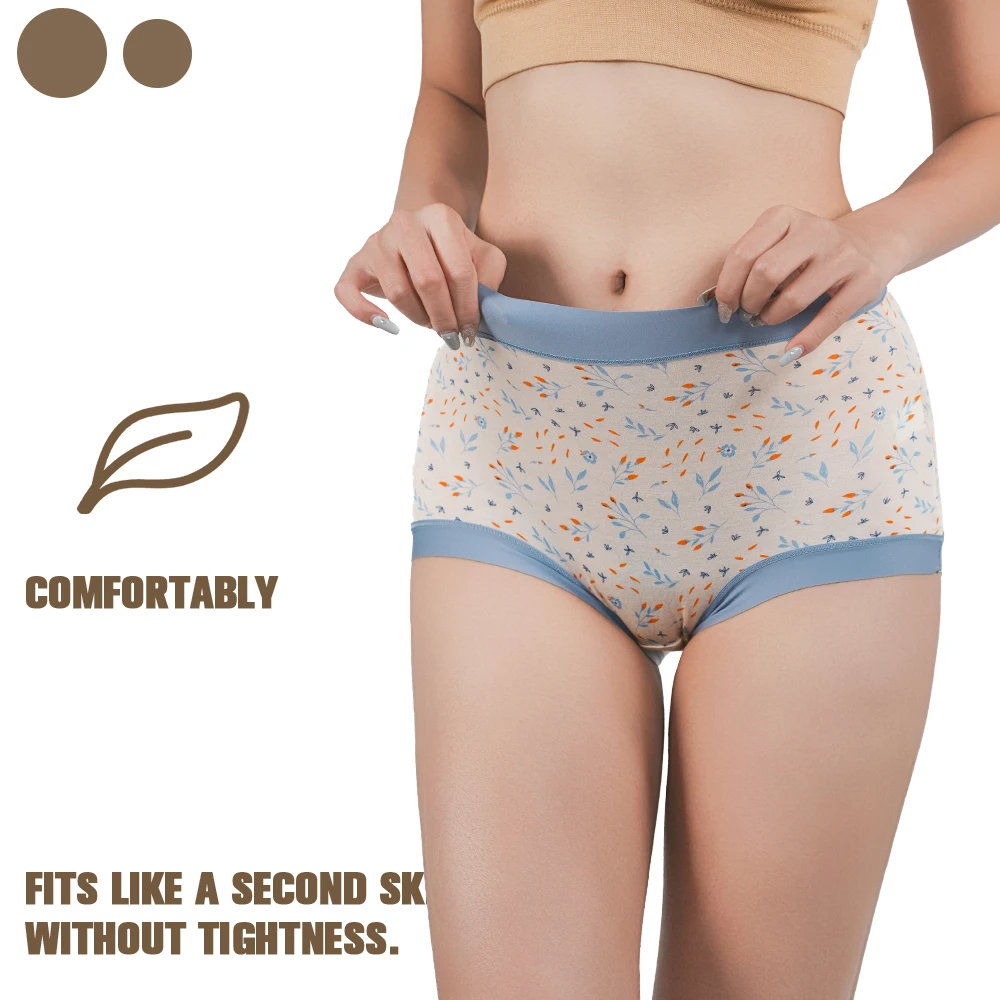 PLUS ขนาดกางเกงผ้าฝ้ายผู้หญิงสบายกลางเอวกางเกงชุดชั้นในชุดชั้นในนุ่ม Breathable หญิงกางเกงกางเกงกีฬา
