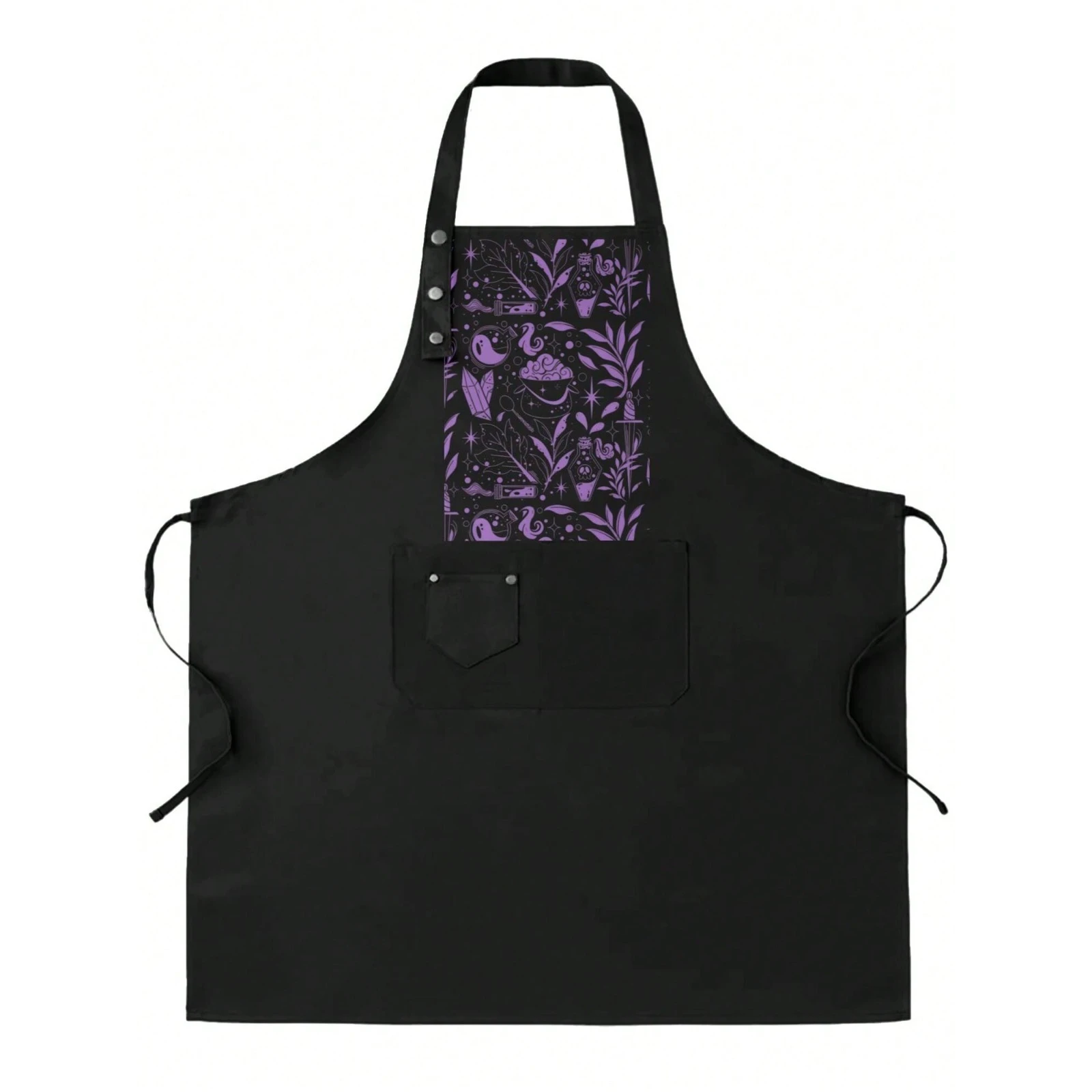 

Potion Witch Dual Waterproof Oilproof Kitchen Chef Aprons With Pockets For Men Women, Adjustable Cooking Apron