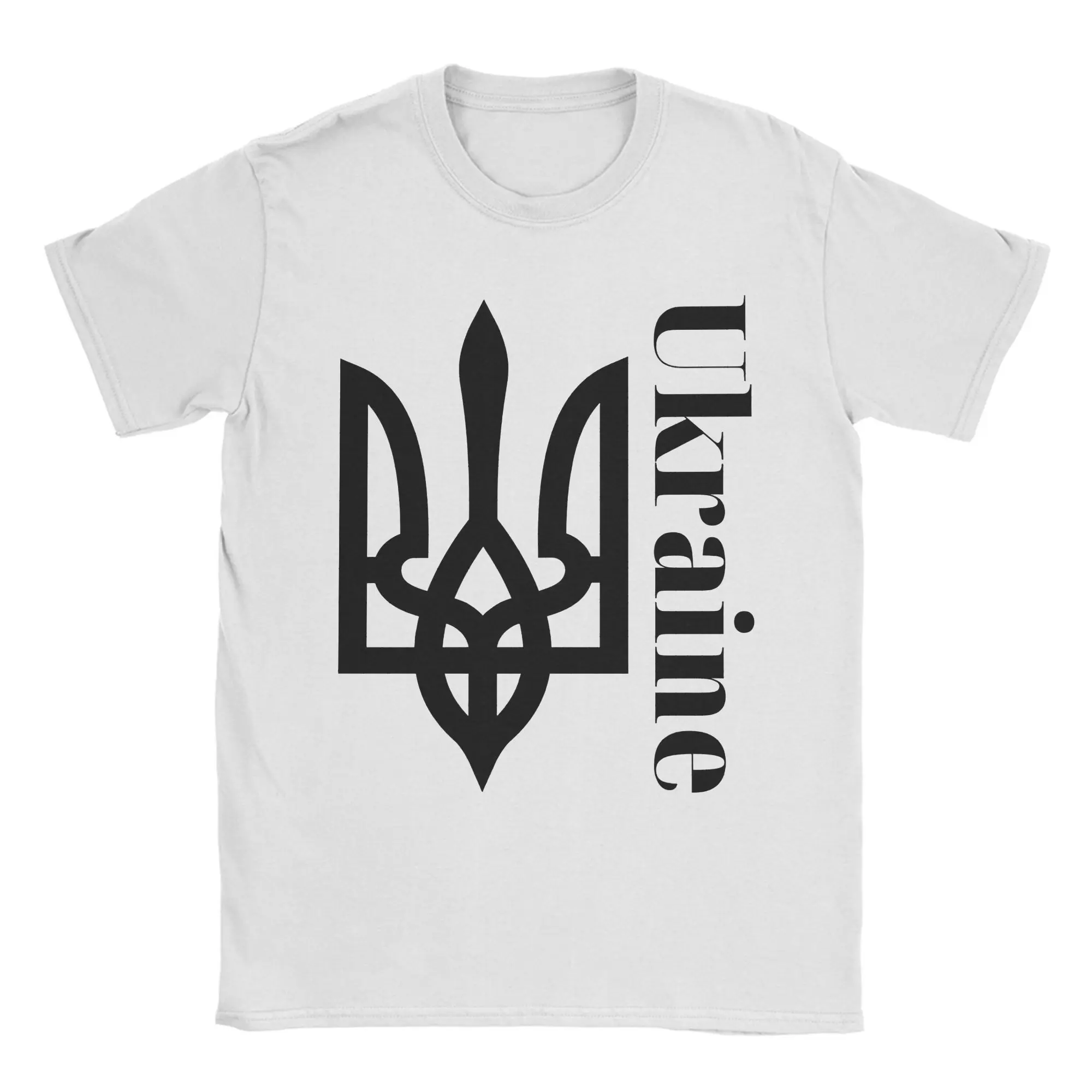 Ukraine Coas Of Arms Symbol T-Shirt Summer  Y2K Retro T Shirts Cotton Leisure Tshirt For Men Loose Clothing