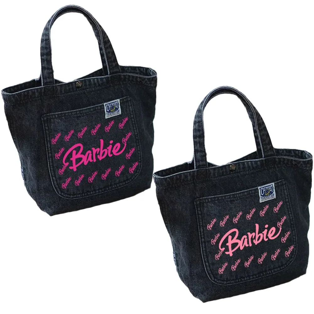 Barbie Denim borsa a tracolla borse Messenger All-match borsa a tracolla per il tempo libero portatile grande capacità ragazza regali di compleanno