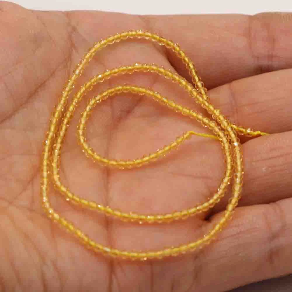1 Stück natürliche Spinell-Perlen, 2–3 mm, facettierte lose Perlen, natürliche Stein-Abstandshalter-Perlen für die Herstellung von DIY-Armbändern, Halsketten und Schmuck. – Detail 1
