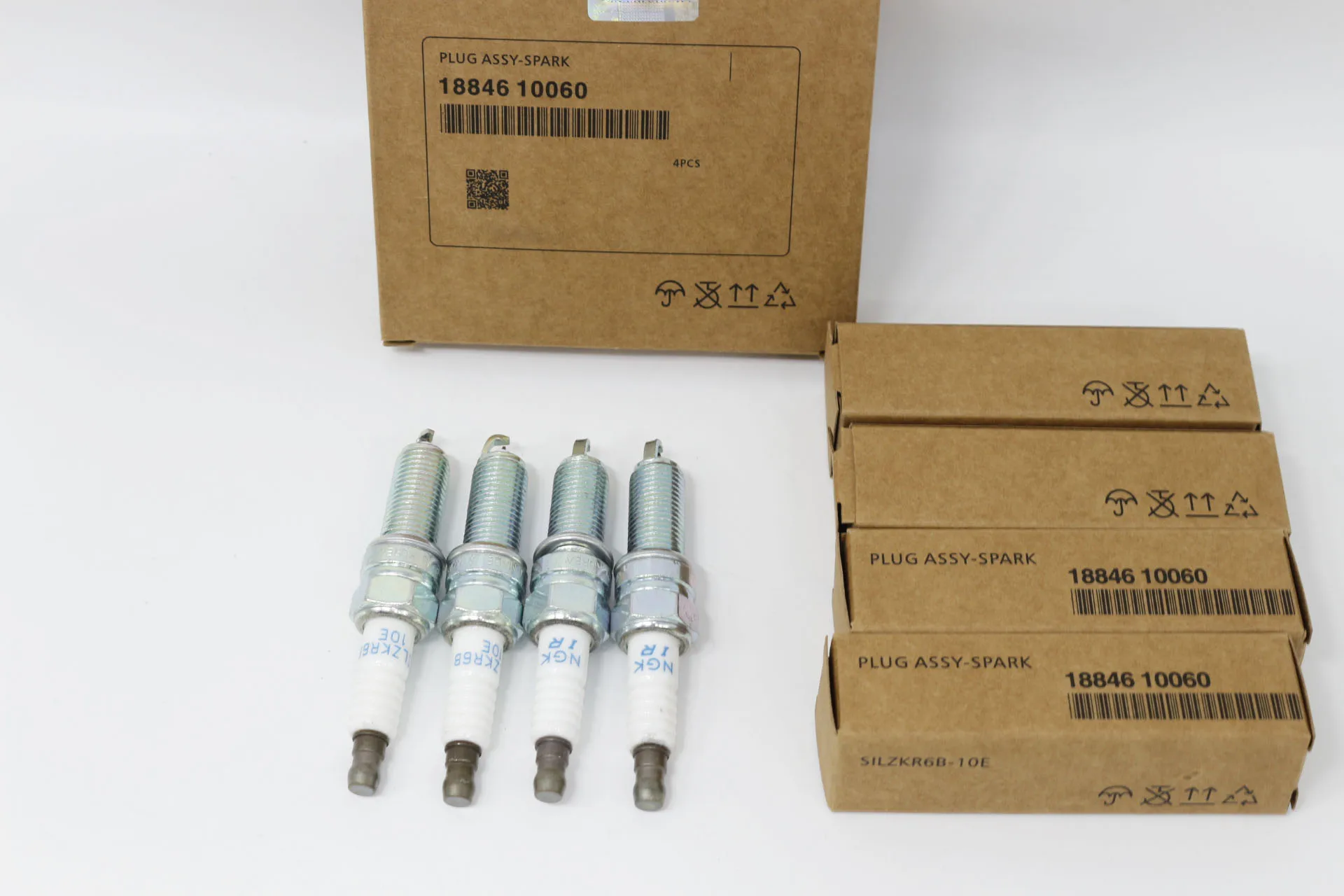 4Pcs SILZKR6B10E Iridium Spark Plug For Hyundai I30 IX35 IX40 Kia Rio Soul Accent Veloster Solaris 1884610060