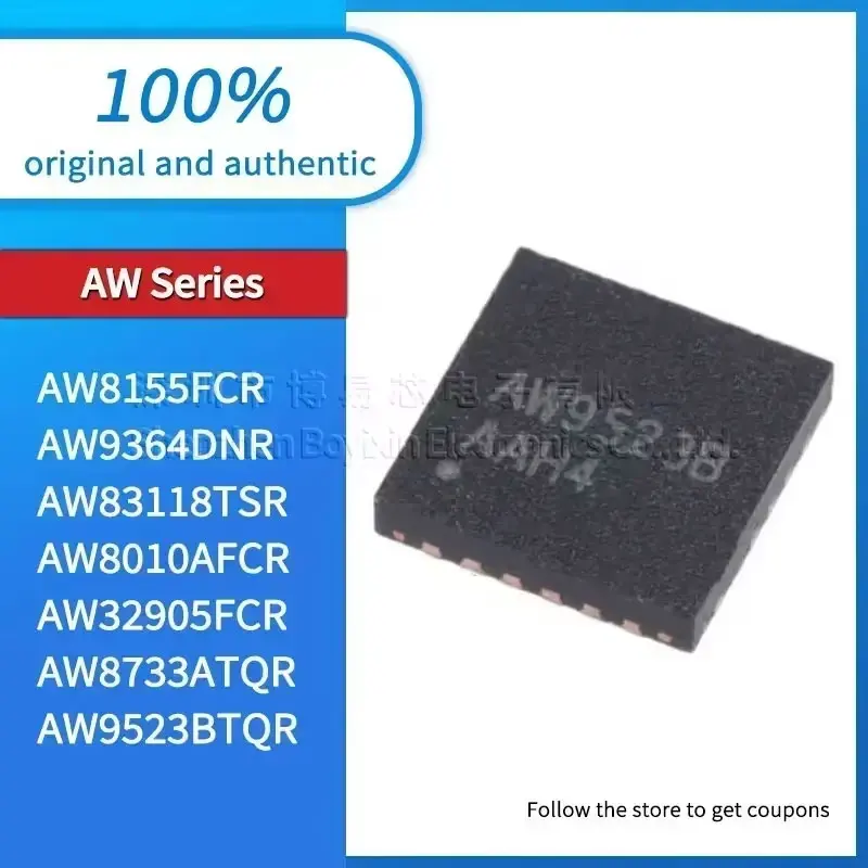 

1PCS NEW AW9523BTQR AW9364DNR AW8733ATQR AW83118TSR AW8155FCR AW8010AFCR AW32905FCR Standard quality