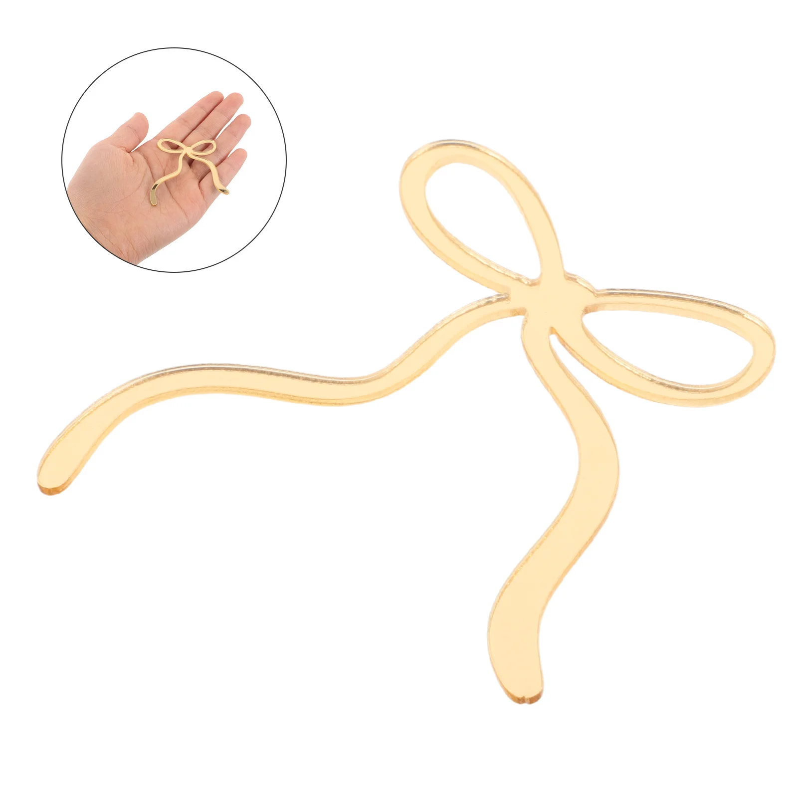 

10Pcs Butterfly Knot Cake Toppers Premium Acrylic Cupcake Decor for Birthdays Weddings Anniversaries Party Event Decoration