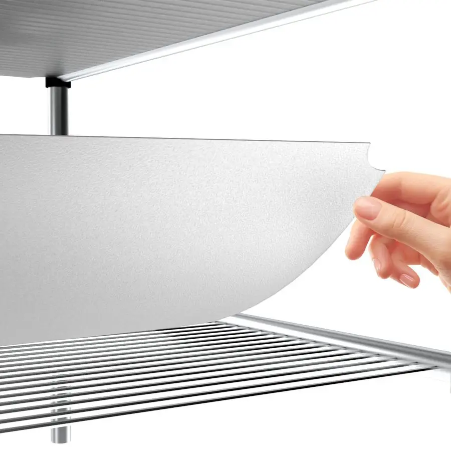 

Shelf Liners of Wire Shelf System,18 x 48 inch Cabinet Plastic Shelf Liners Mats for Wire Shelving Rolled,Actual Size17.44X47.44