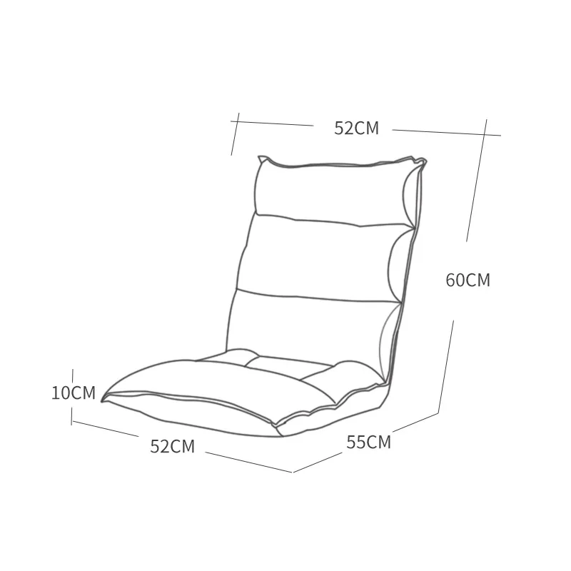 Lazy Sofa Tatami Japanese Folding Single Sofa Back Chair