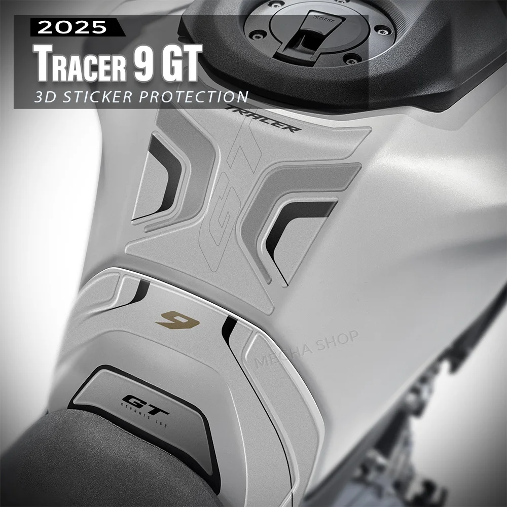 

9GT керамические аксессуары для льда, защита бака мотоцикла для Tracer 9 GT 2025, наклейка на бак, 3D смола