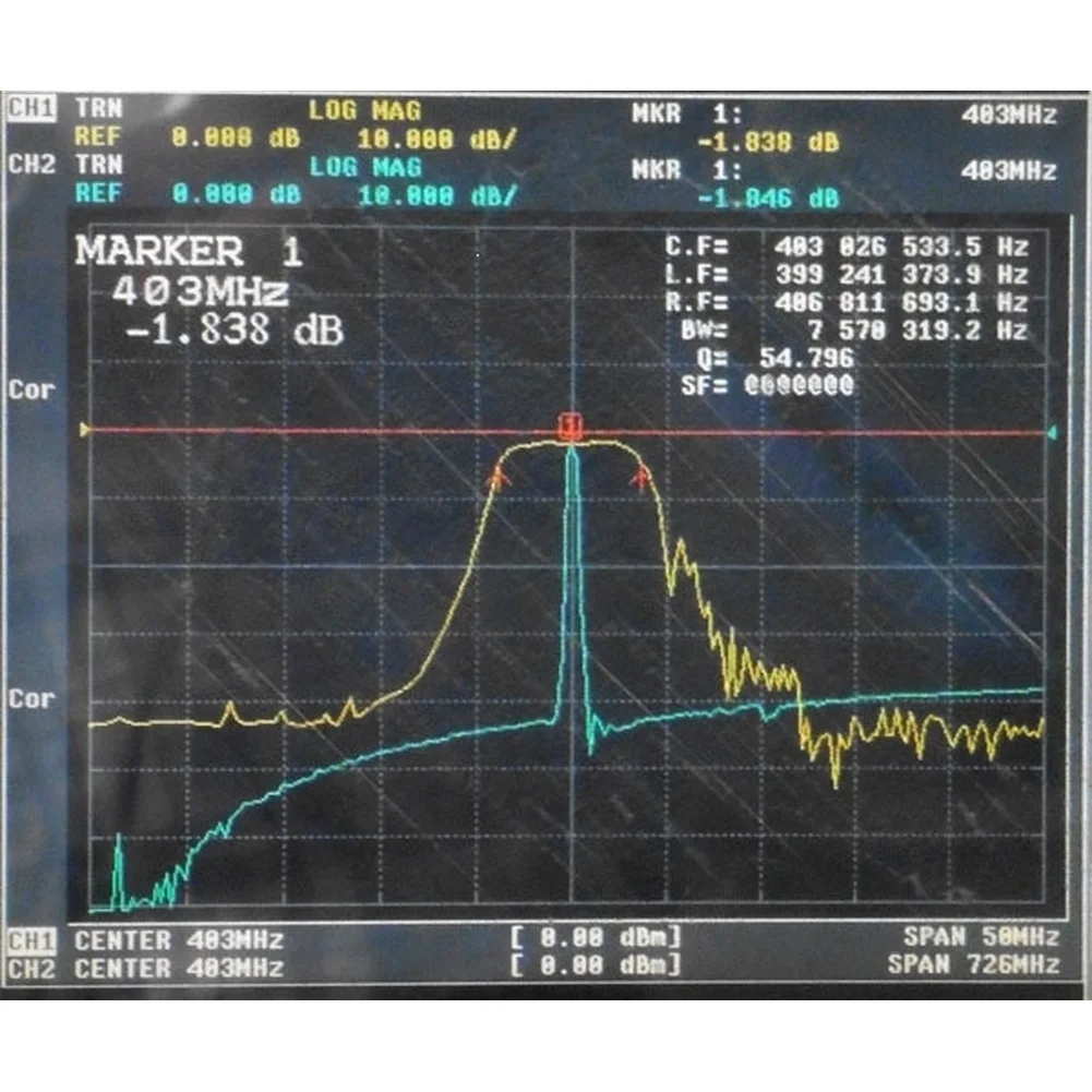 403MHz SAW Band Pass Filter FBP-403s 4MHz Aluminum Alloy Shield Compact Design 34.5x18x10mm for Embedded Systems