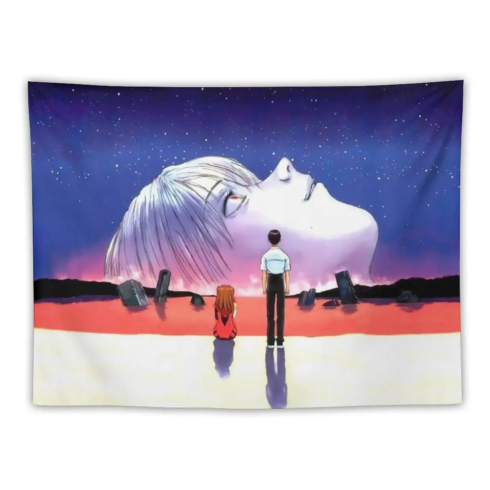 

[High-Quality] The End of Eva Tapestry Wall Art Bedrooms Decor Tapestry