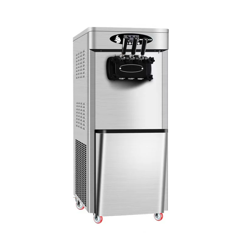 

Ice Cream Machine 20L/H Stainless Steel Commercial Automatic Soft Serve Ice Cream Maker Machine