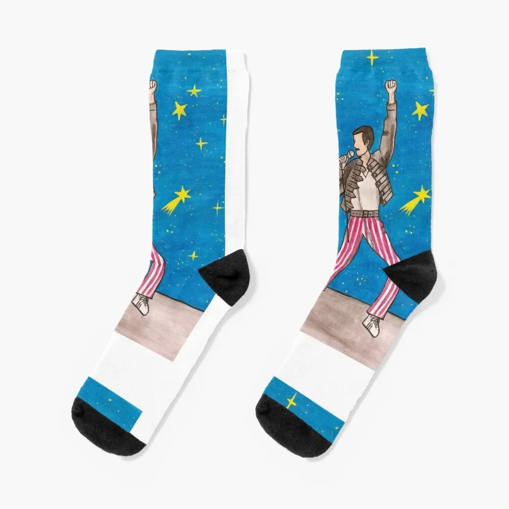 Freddie Mercury (Queen) Socks professional running custom sports shoes sport Socks For Women Men's