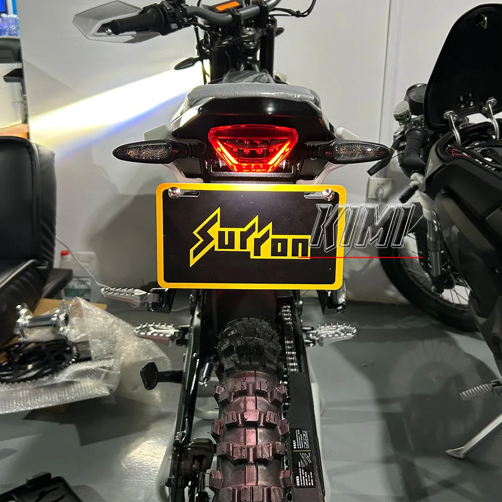 Electric Off-Road Vehicle License Plate Holder Bracket Foldable License Plate Holder Short Tail FOR Surron Ultra Bee Sur-ron UB