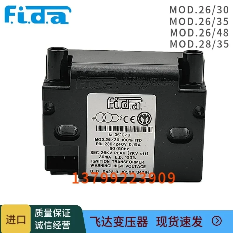 FIDA Zündtransformator MOD.28/35 26/48 26/35 26/30 Hochspannungspaket 26/40
