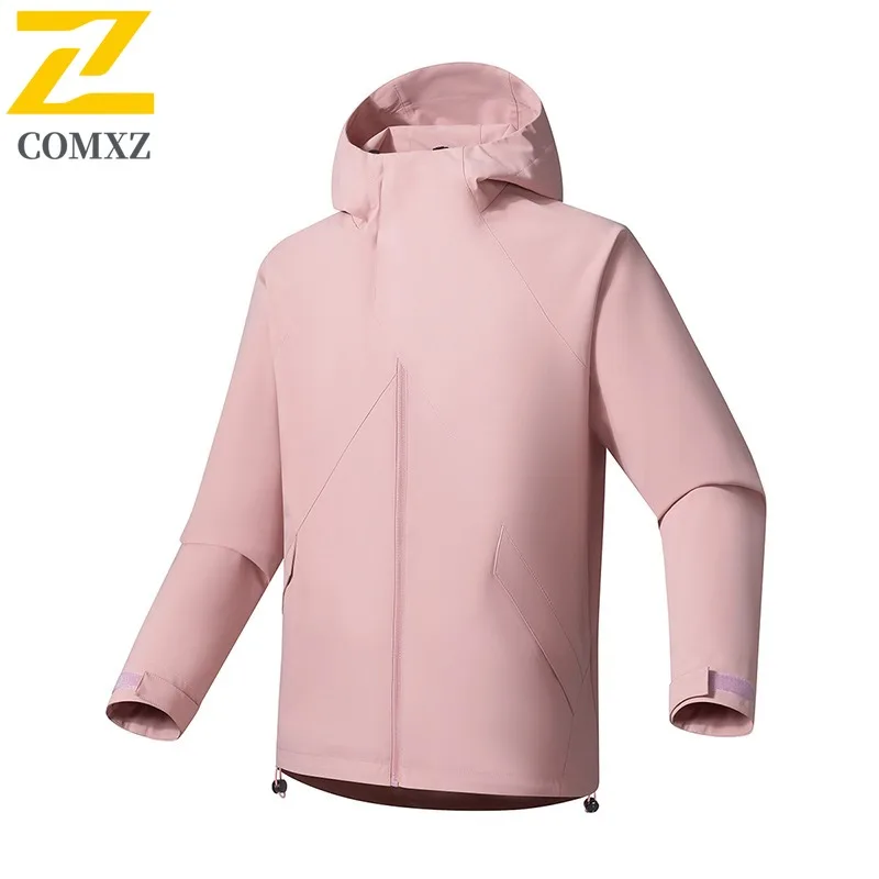 

COMXZ Mens Jacket Vintage Hooded Outdoor Adventure Windproof Coat Vintage Hiking Travel Comfortable Lightweight Autumn Wear