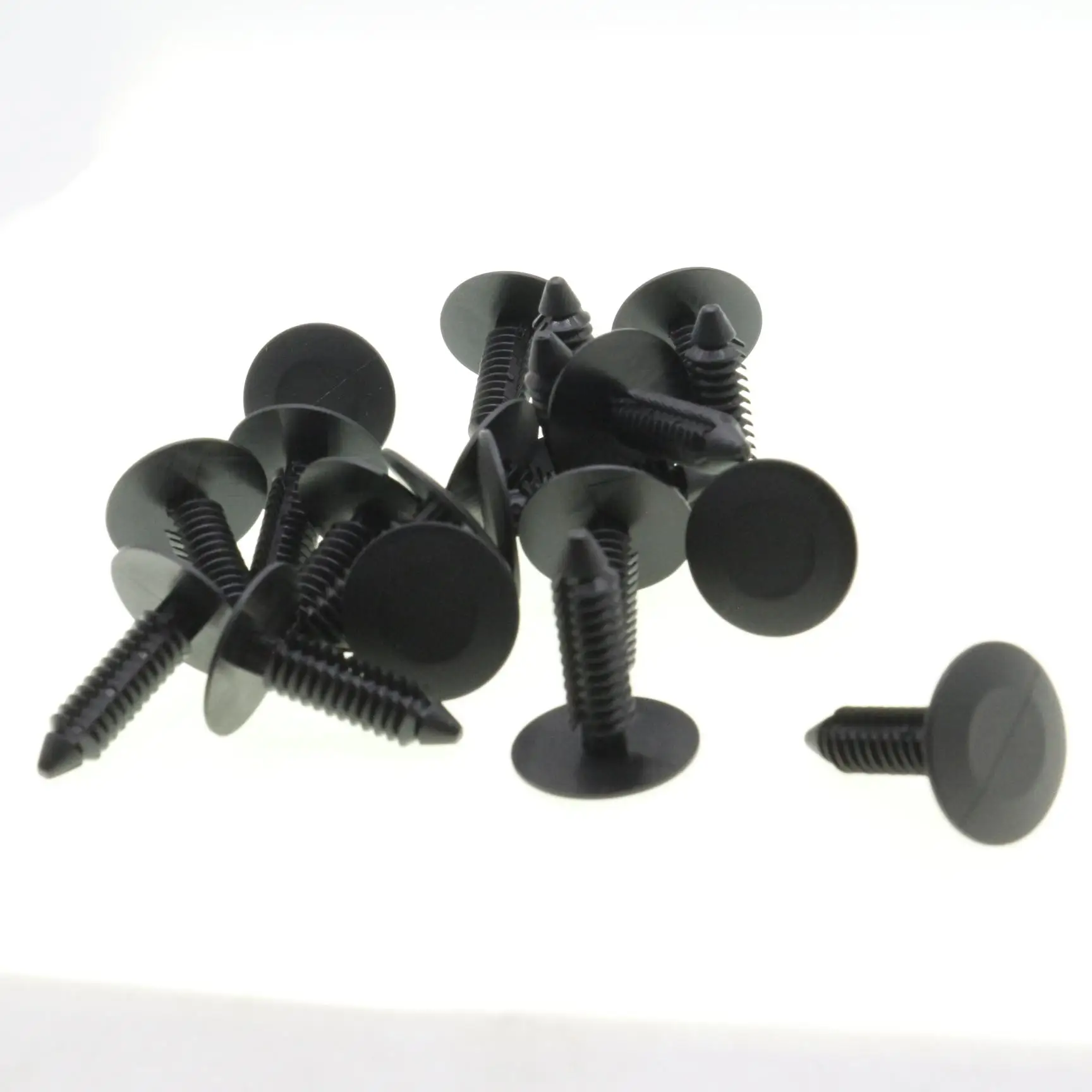

20 pcs Fender Splash Shield Retainer Push-Type Clip Compatible With GM Chrysler Hood Seal Nylon Fastener Black 22547243 6501916