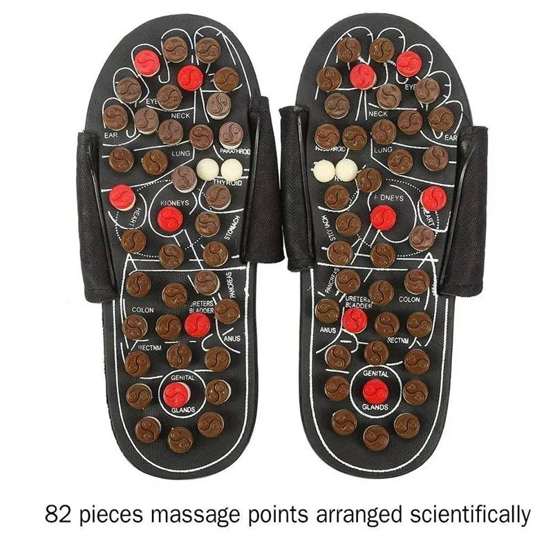 Massage Slippers Foot Reflexology Acupuncture Therapy Massager Walk Stone Shoes Acupuncture Cobblestone Massageador Sandal