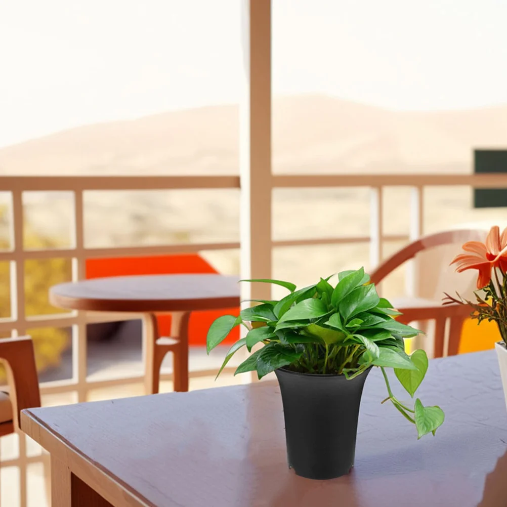 

10Pcs High Waist Plastic Planters Indoor Flower Pots Succulent Starter Drainage Planter Bonsai Nursery Plants Container