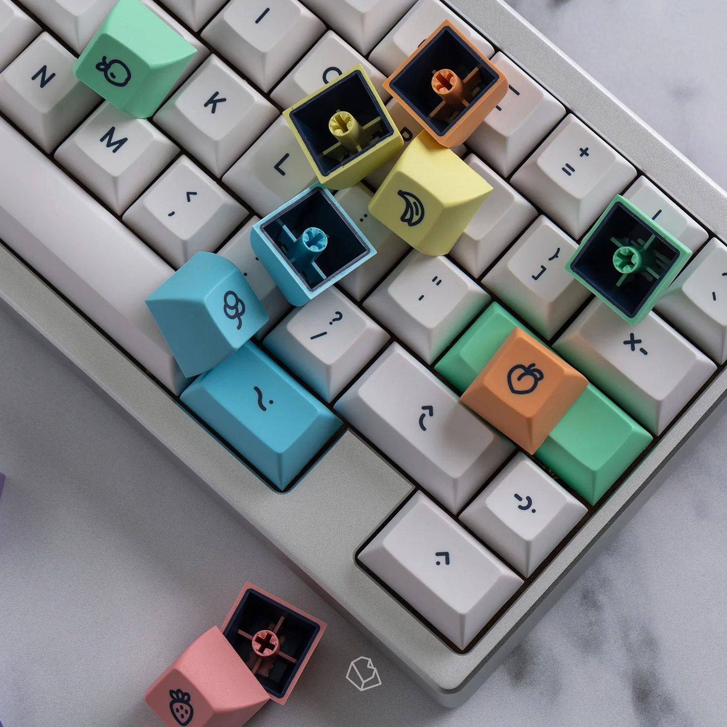 keycap tematico de milkshake perfil kat sublimacao pbt moldagem por injecao de cor dupla keycap original para teclados mecanicos 01