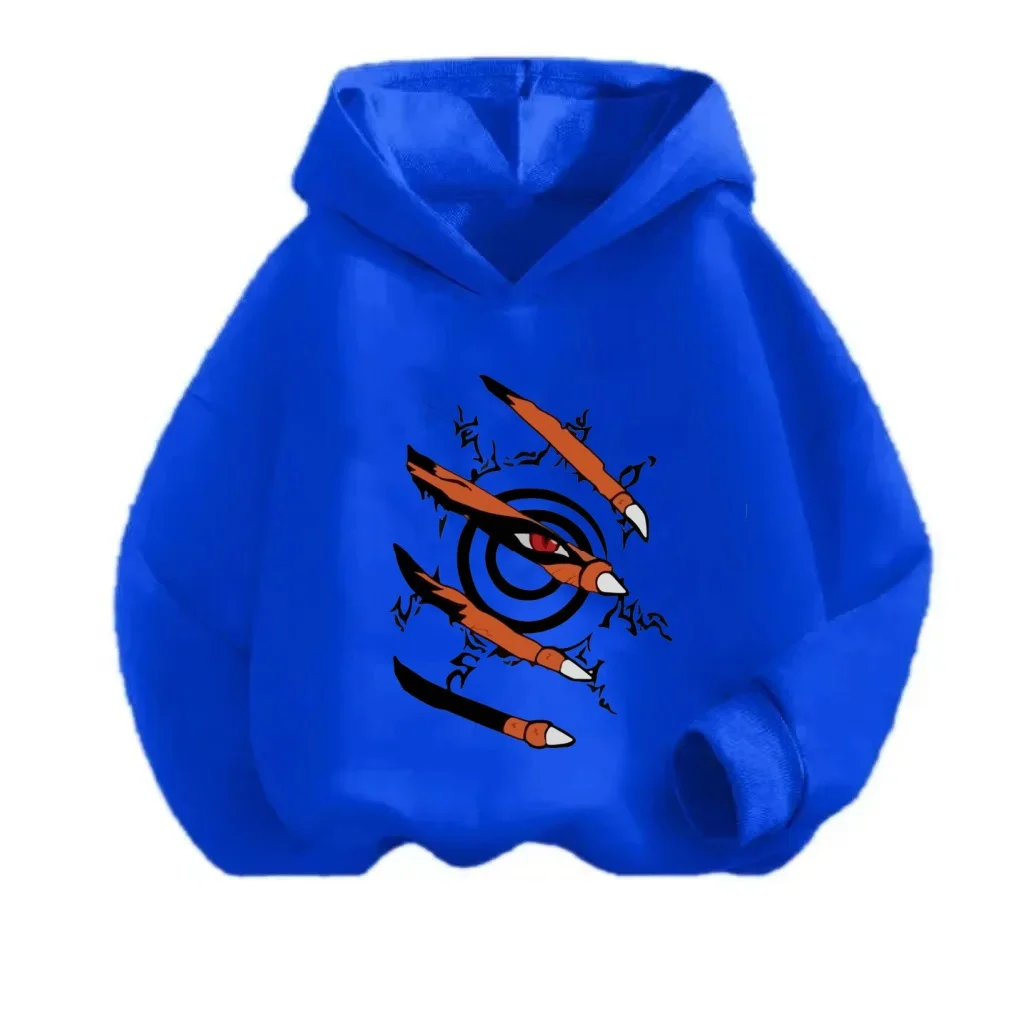 

Модная детская одежда унисекс на осень/зиму Наруто в стиле аниме, детская одежда с длинными рукавами для мальчиков и девочек, толстовка в стиле Харадзюку для детей 3-14 лет