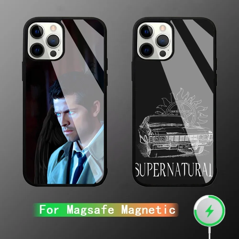 S-SUPERNATURAL DEAN Phone Case For iPhone 15,14,13,12,11,Plus,Pro,Max Mini Magsafe Magnetic Wireless Charging