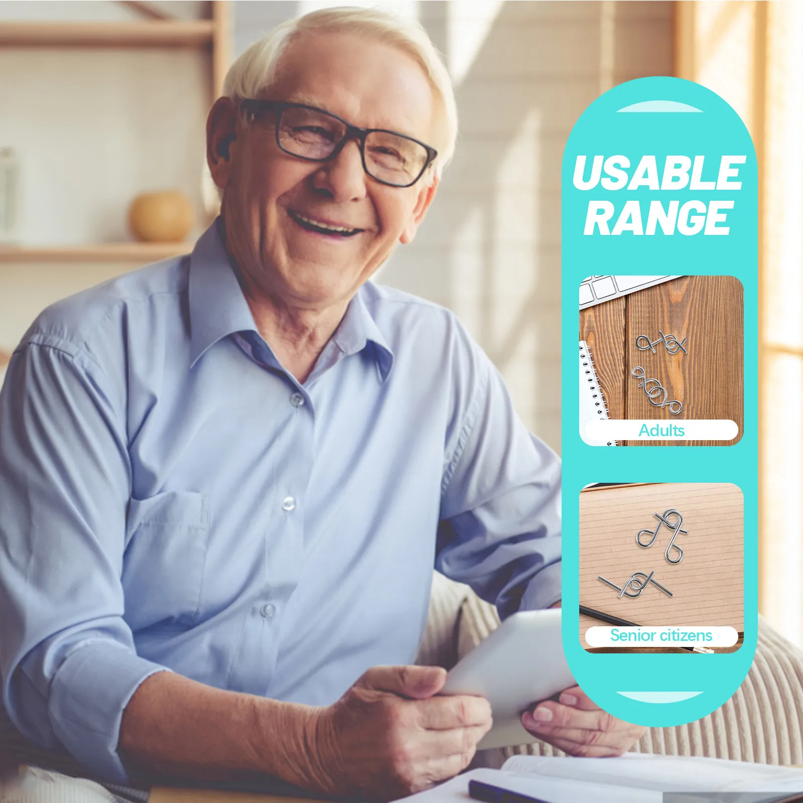 

Набор из 8 металлических головоломок для пожилых людей: интерактивные игры для развития мелкой моторики, развлекательные гаджеты для пожилых пациентов