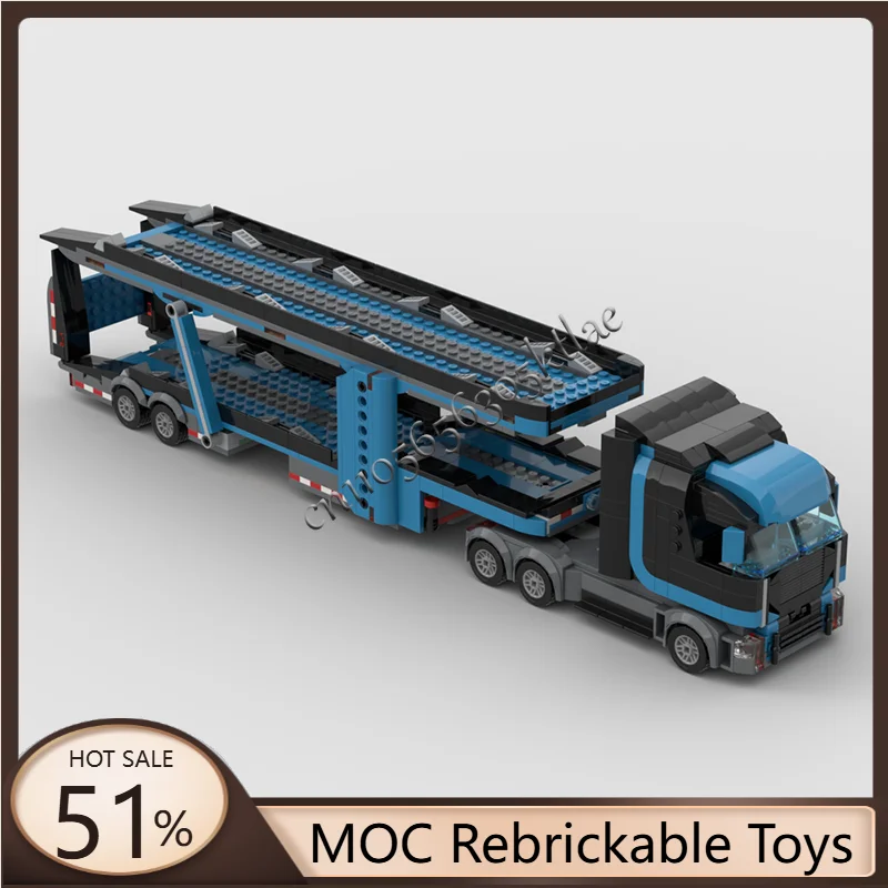 

939, детали MOC, чемпионы скорости, автомобильный транспортер для чемпионов скорости, модель, технология, строительный блок, креативные детские игрушки, подарки