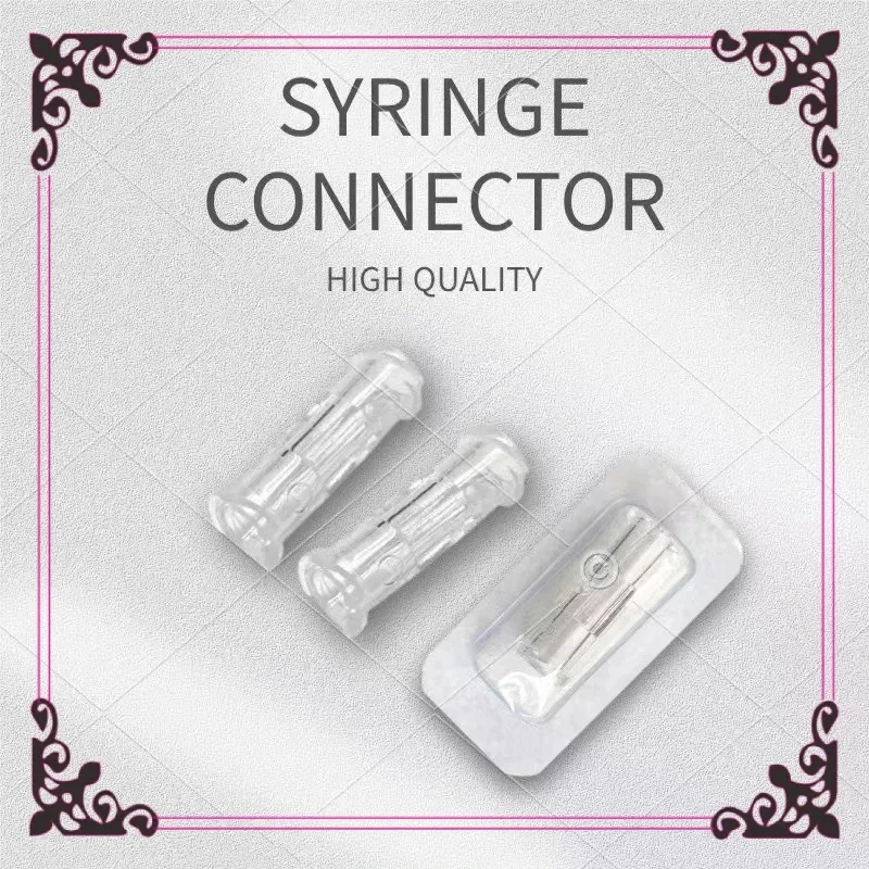 

Leak Proof Double Helix Medical Sterile Luer Lock Adapter Transparent Plastic Syringe Connector