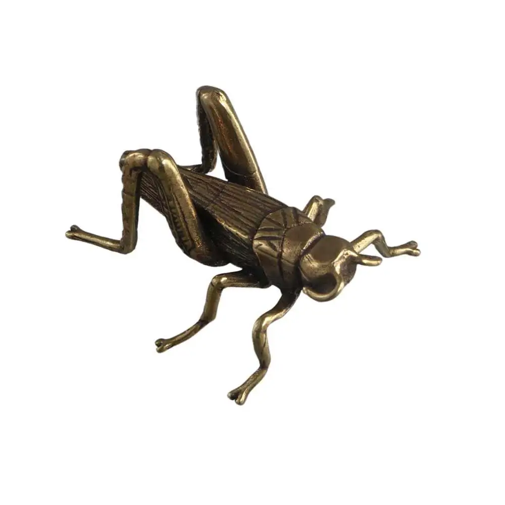 Micro Miniatures Small Brass Cricket Solid Brass Cricket Cricket Statue Childlike Home Decor