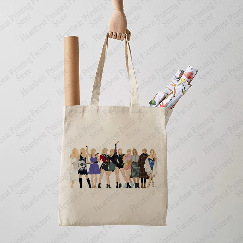 The Eras Tour Tote Bag Albums Music Lover TS Merch Canvas Shopping Bags Shoulder Bag Christmas Birthday Gift for Swiftie