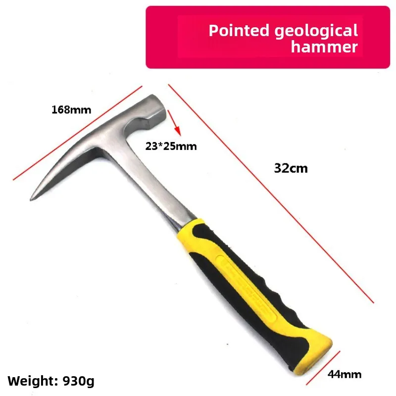 Heavy Duty One-piece Geological Rock Pick Hammer for Mining/Geological Survey view 5