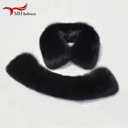 Autumn Winter Imitation Rex Rabbit Hair Collar Scarf Neck Warmer stole for garment for Women and men Black Beautiful