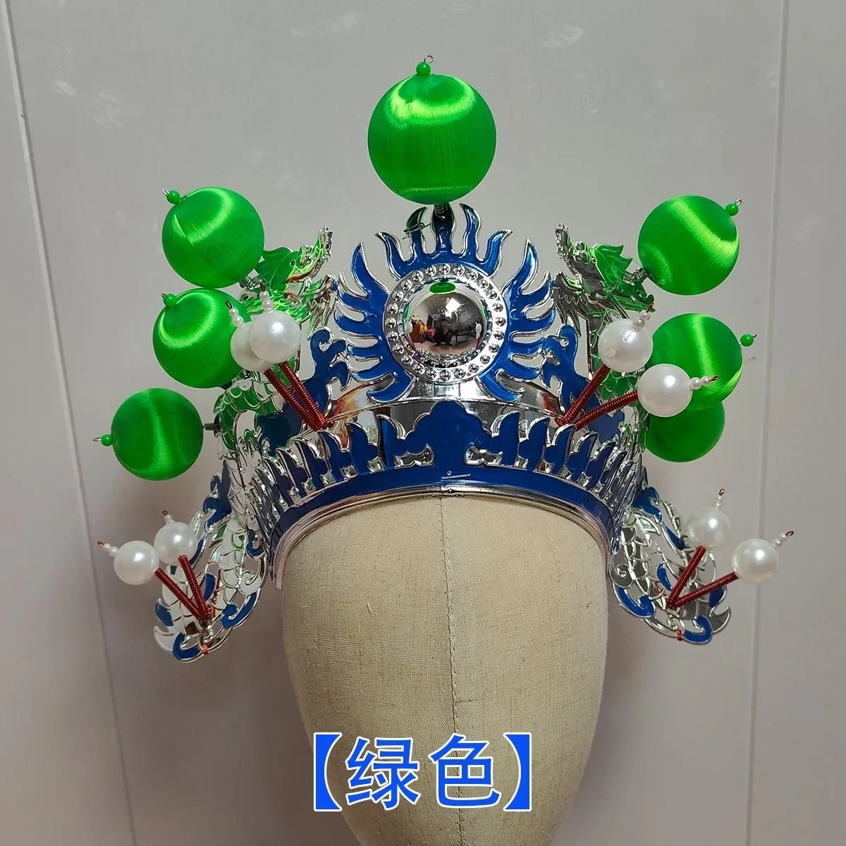 Drum Hat Drama Opera Headdress Chinese Stage performance Ancient Cosplay hat Festival Party Halloween Props