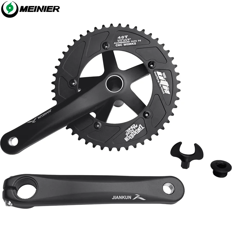 Hot sale fixed gear bicycle special parts bicycle crank aluminum alloy wholesale price 170mm130BCD bicycle crank set