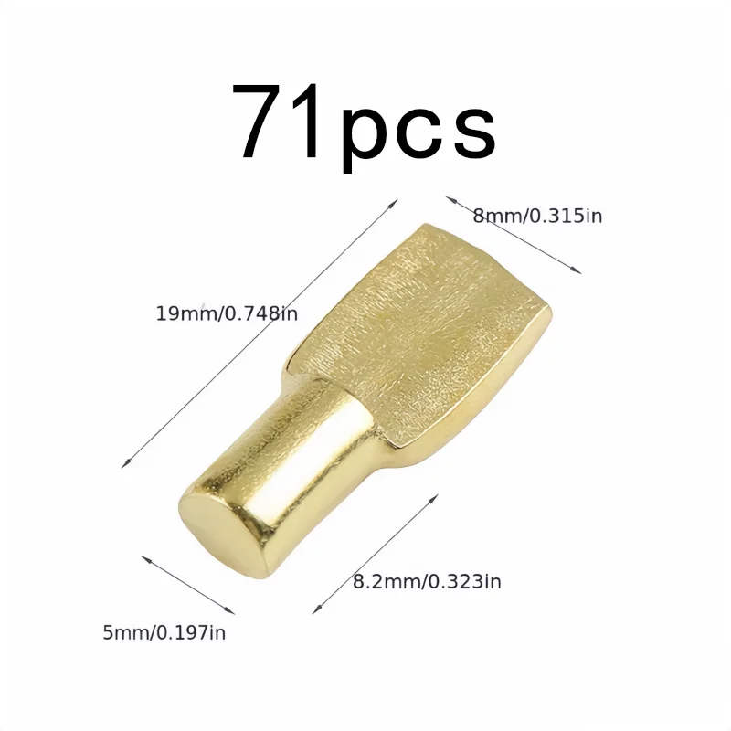 5mm Standard Peg Size Iron Cabinet Pins 71 pcs, perfect for Wardrobe Layer Pins, Sturdy Iron Core, Multipurpose