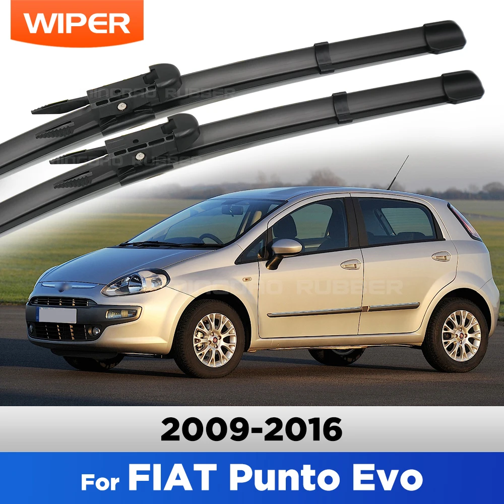 Тихие и всесезонные щетки стеклоочистителя для FIAT Punto Evo 2009-2016 2010 2011 2012 2013 2014 2015 CREATROAD стеклоочистители 26 