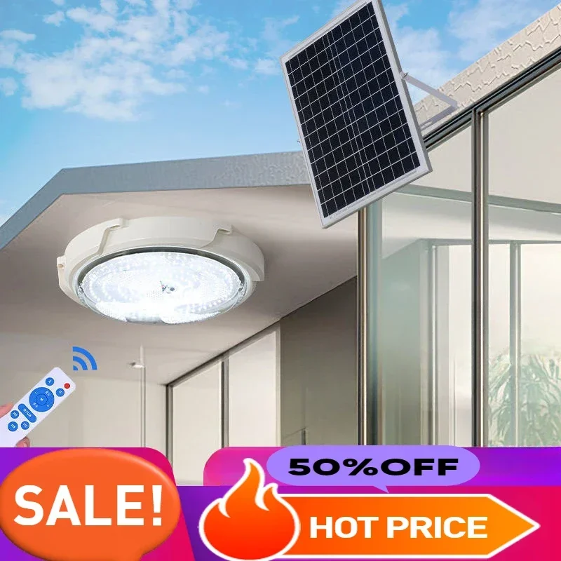 Solar Super Bright Balcony Aisle Corridor LED Light Household Indoor Courtyard Solar Ceiling Lighting