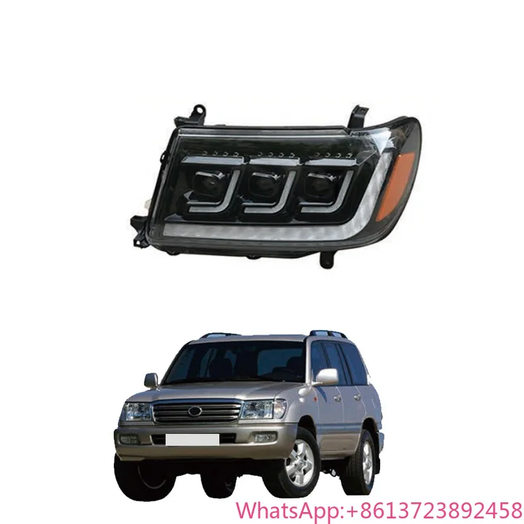 

Car Front Projector Light Accessories Headlamp Upgrade Head Light Lamp Led Headlight for Toyota Land Cruiser 100 LC100 1998-2007