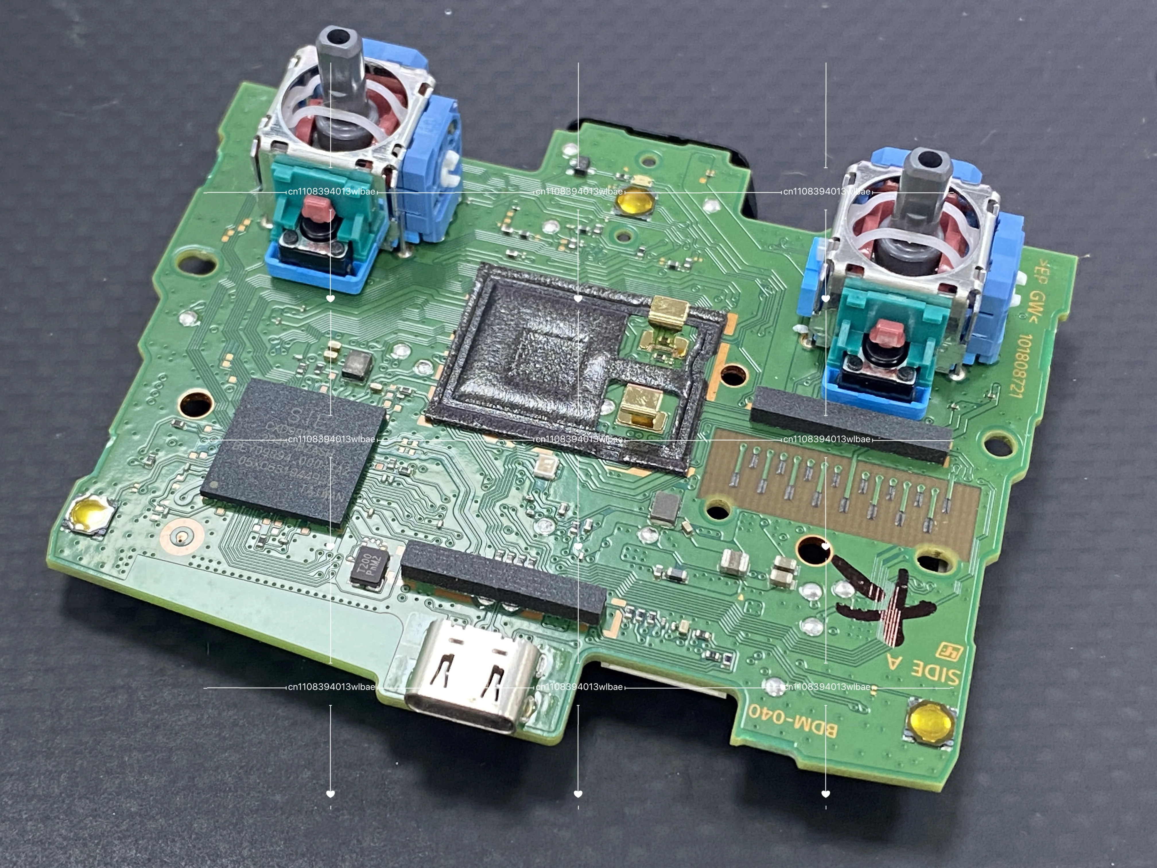 Used Original Original  Joystick Main Board Motherboard for PS5 Controller BDM-050/040/030/020/010 PCB Board Repair Parts Used