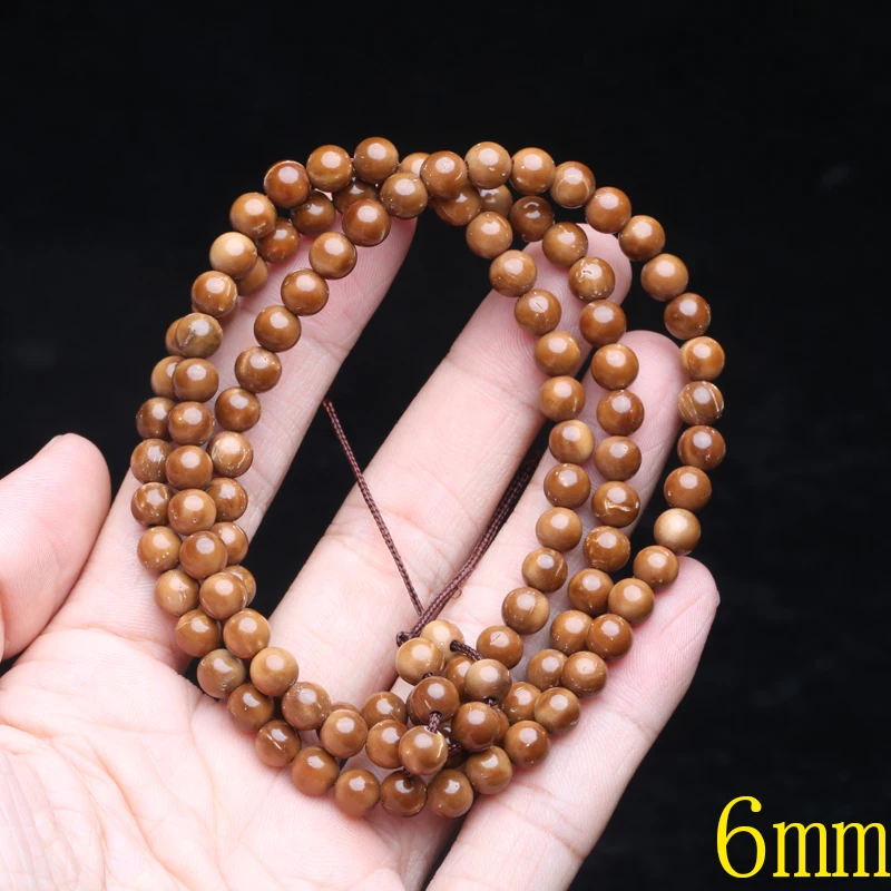 Natural Palm Fruit Kuka Natural Color Bulk Space Bead DIY Jewelry Making 8mm10mm Round Bead Decoration Crafts